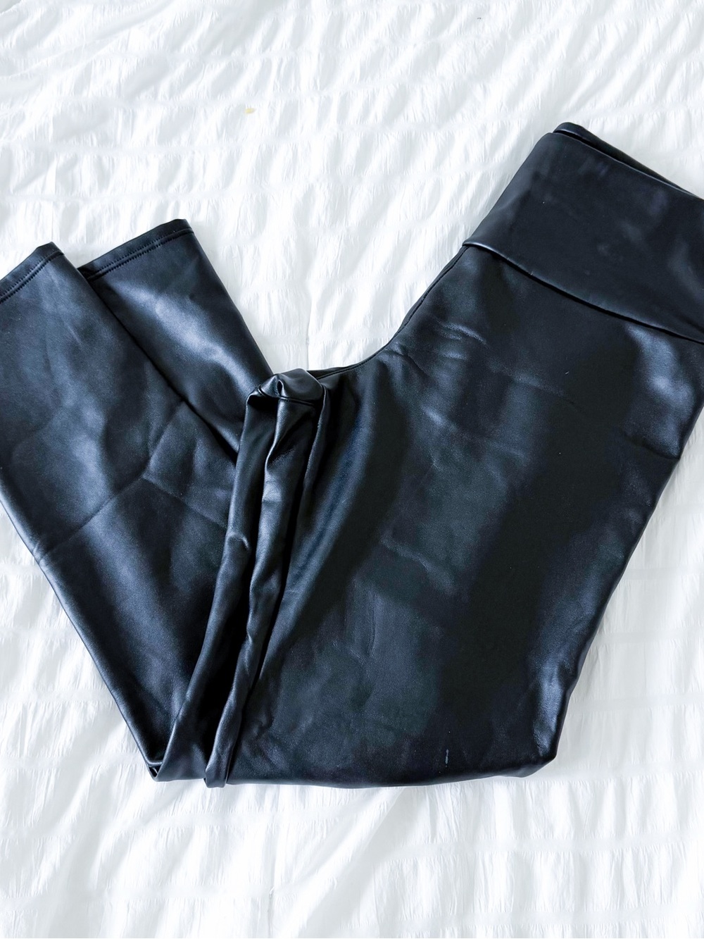 Black Faux Leather Leggings